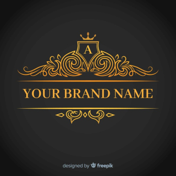 Golden elegant corporative logo template Free Vector Golden elegant corporative logo template Free Vector