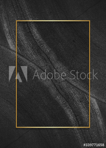Golden frame on a card