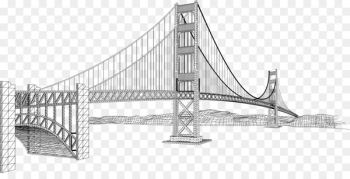 Golden Gate Bridge Ampera Bridge Euclidean vector - Bridge Sketch 