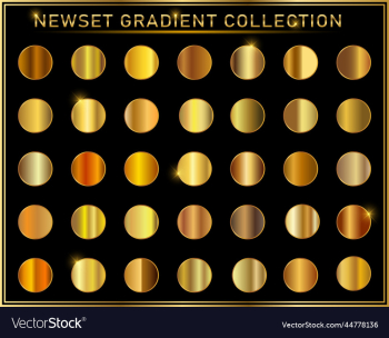 golden grunge shiny gradient design collection