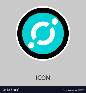 Golden icon coin crypto currency blockchain coin vector image Golden icon coin crypto currency blockchain coin vector image
