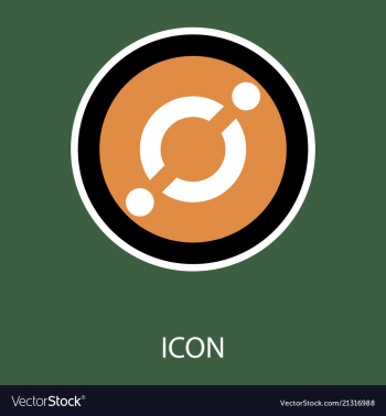 Golden icon coin crypto currency blockchain coin vector image Golden icon coin crypto currency blockchain coin vector image