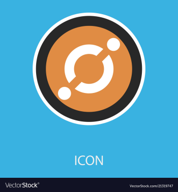 Golden icon coin crypto currency blockchain coin vector image Golden icon coin crypto currency blockchain coin vector image