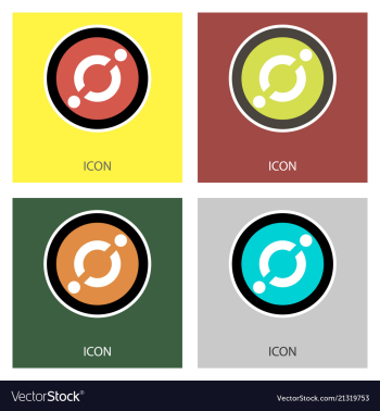 Golden icon coin crypto currency blockchain coin vector image Golden icon coin crypto currency blockchain coin vector image