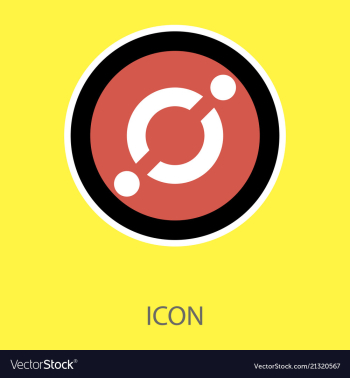 Golden icon coin crypto currency blockchain coin vector image Golden icon coin crypto currency blockchain coin vector image
