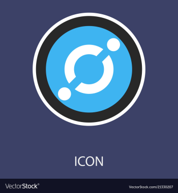 Golden icon coin crypto currency blockchain coin vector image Golden icon coin crypto currency blockchain coin vector image