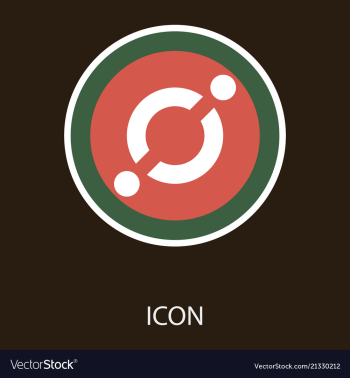 Golden icon coin crypto currency blockchain coin vector image Golden icon coin crypto currency blockchain coin vector image