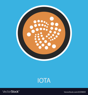 Golden iota coin crypto currency blockchain coin vector image Golden iota coin crypto currency blockchain coin vector image