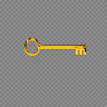 Golden Key Free PNG Image