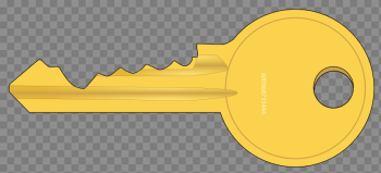 Golden Key PNG Background Image