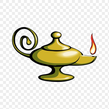 Golden lamp png sticker, object | Free PNG - rawpixel