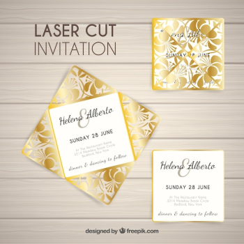 Golden laser cut template Golden laser cut template