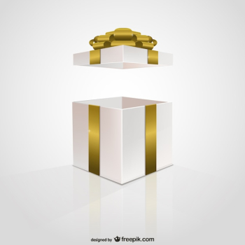 Golden ribbon gift box Golden ribbon gift box
