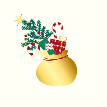 Golden sack with Christmas presents vector | Free stock vector - 503487 Golden sack with Christmas presents vector | Free stock vector - 503487