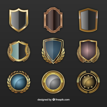 Golden shields Golden shields