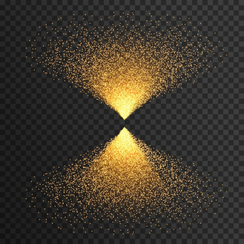 Golden sparkles light effect Golden sparkles light effect