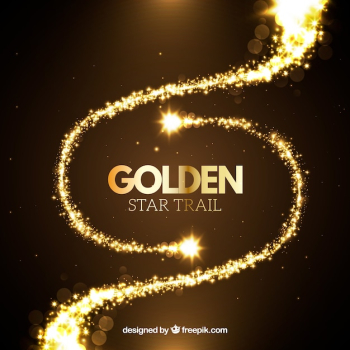 Golden star trail set Golden star trail set