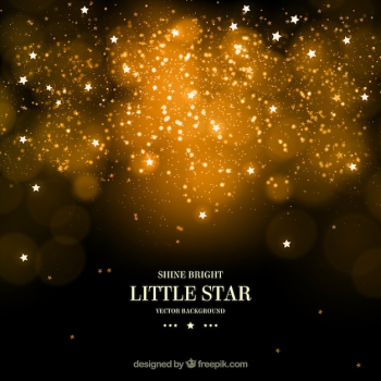 Golden stars background Golden stars background