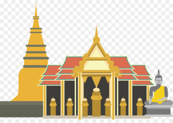 Golden Temple - golden palace vector Golden Temple - golden palace vector