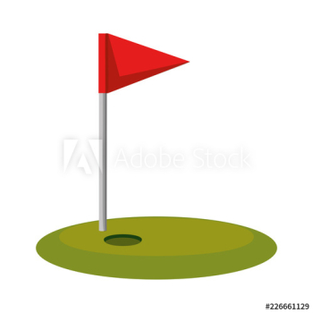 golf sport flag icon golf sport flag icon