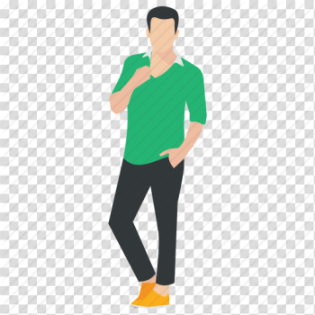 Good looking man, human avatar, male model, modeling pose ...