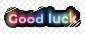 Good luck png word sticker, | Free PNG - rawpixel Good luck png word sticker, | Free PNG - rawpixel