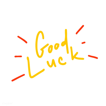 Good luck typography vector in yellow | Free stock vector - 472325 Good luck typography vector in yellow | Free stock vector - 472325