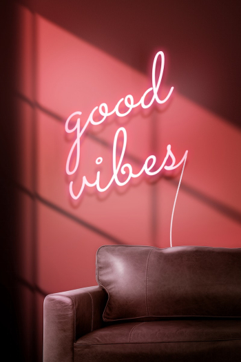 Good vibes neon sign mockup | Free PSD Mockup - rawpixel Good vibes neon sign mockup | Free PSD Mockup - rawpixel