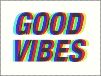 Good Vibes Techicolor" Art Print by peakednthe90s | Redbubble