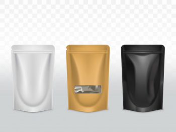 Goods polyethylene packaging types Free Vector Goods polyethylene packaging types Free Vector