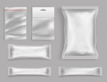 Goods polyethylene packaging types Free Vector Goods polyethylene packaging types Free Vector