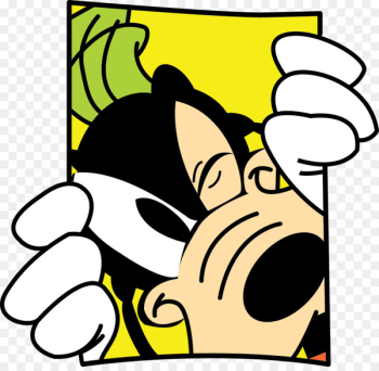 Goofy Mickey Mouse Minnie Mouse Pluto Eeyore - Cartoon dog lying in the window 