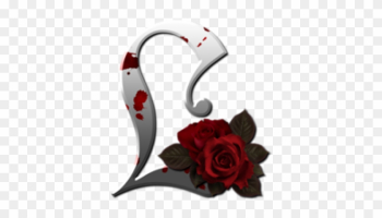 Gothic Clipart Red Rose - Roses With Alphabet P Gothic Clipart Red Rose - Roses With Alphabet P