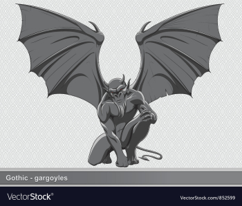 Gothic gargoyle vector image Gothic gargoyle vector image
