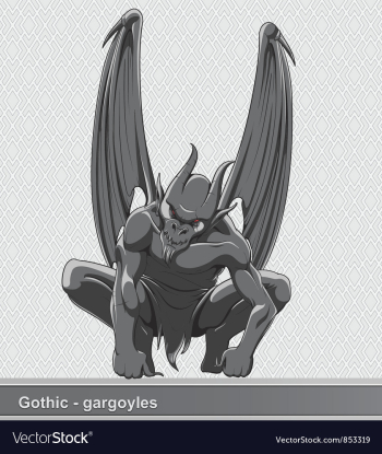 Gothic gargoyle vector image Gothic gargoyle vector image