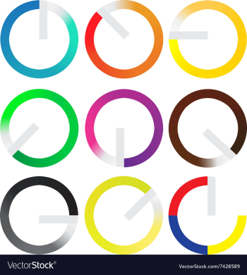 Gradient circle vector image Gradient circle vector image