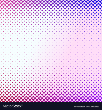 Gradient color heart pattern background - love vector image Gradient color heart pattern background - love vector image