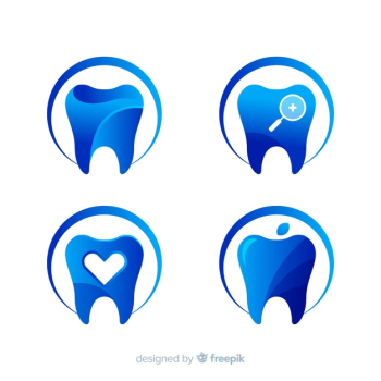 Gradient dental clinic logo Gradient dental clinic logo