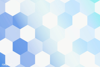 Gradient hexagon patterned blue background layer | Free  transparent png - 2340498