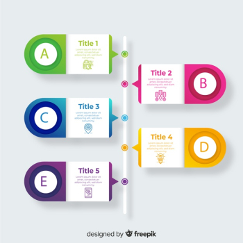 Gradient process infographic templates Free Vector Gradient process infographic templates Free Vector