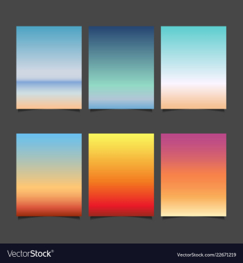Gradient sky background vector image Gradient sky background vector image