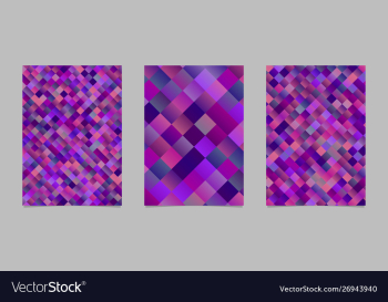 Gradient square brochure template collection vector image Gradient square brochure template collection vector image