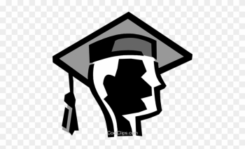 Graduating Student Royalty Free Vector Clip Art Illustration - Graduating Student Royalty Free Vector Clip Art Illustration