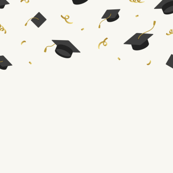 Graduation background with mortar boards vector Graduation background with mortar boards vector