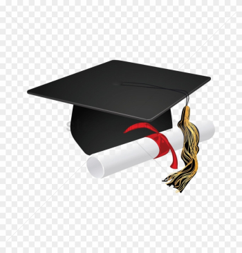 Graduation Cap Png Transparent - Graduation Cap And Scroll