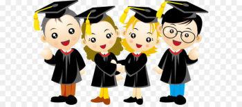 Graduation ceremony Cartoon - People graduation season Graduation ceremony Cartoon - People graduation season