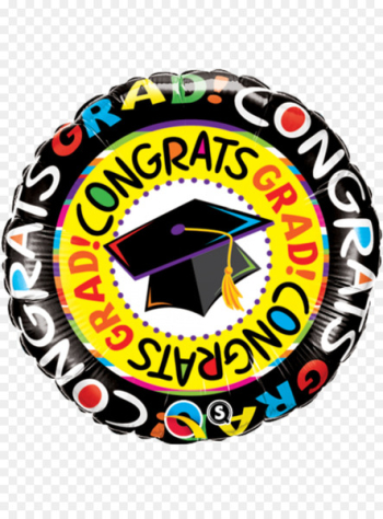 Graduation ceremony Mylar balloon Diploma Gift - congrats grads 