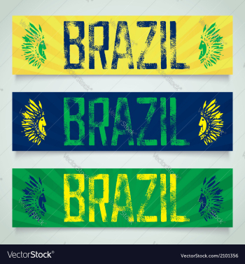 Graffiti banner - Brazil vector image Graffiti banner - Brazil vector image