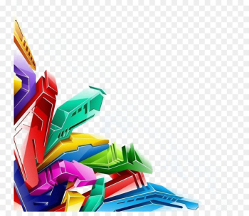 Graffiti Drawing Street art Illustration - Colorful city background material 