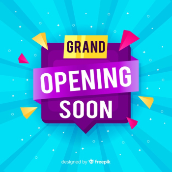 Grand opening background flat design Free Vector Grand opening background flat design Free Vector